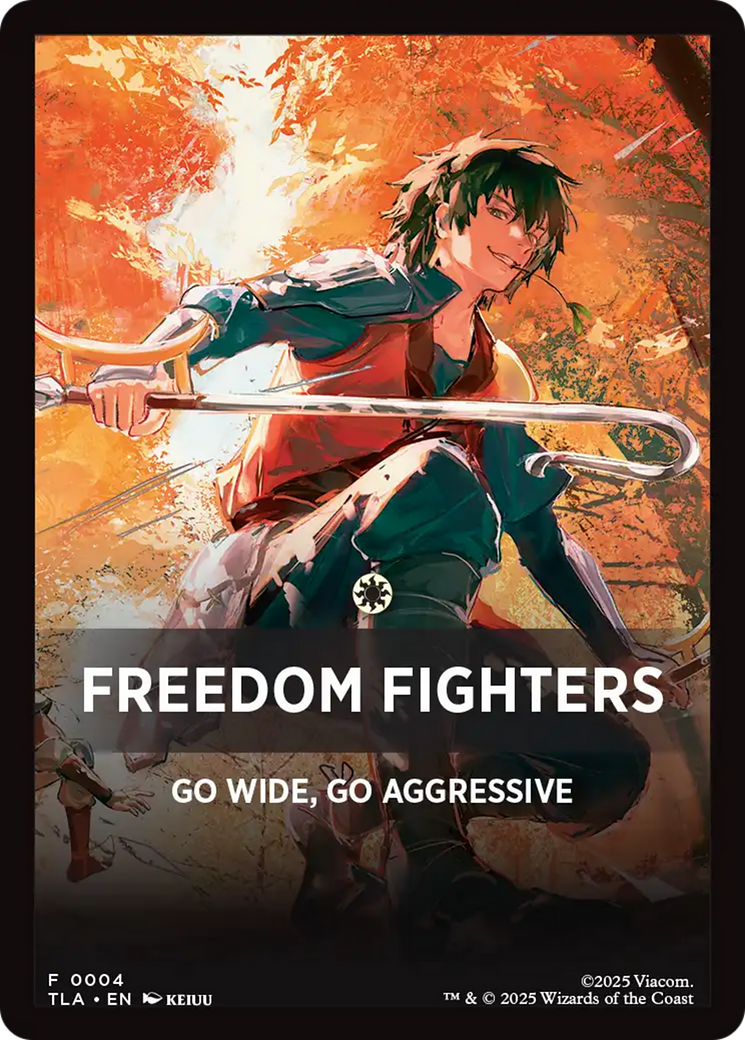Freedom Fighters Theme Card [Avatar: The Last Airbender Tokens] | Total Play