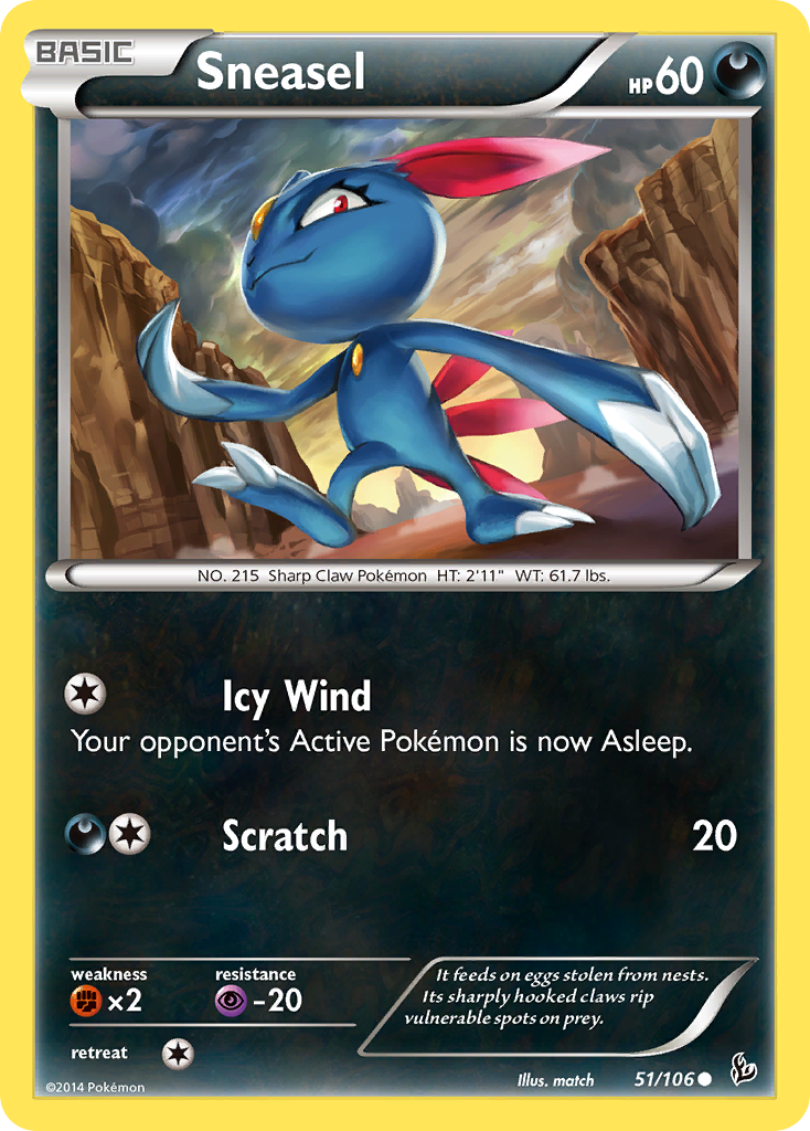 Sneasel (51/106) [XY: Flashfire] | Total Play