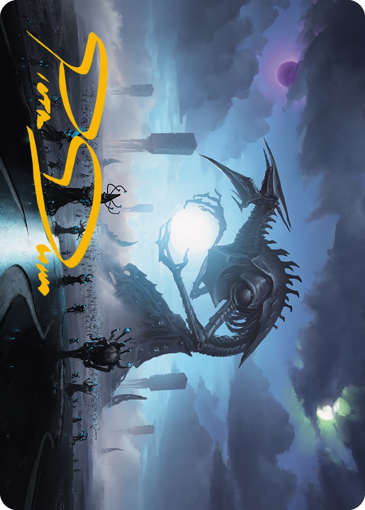 Blue Sun's Twilight Art Card (Gold-Stamped Signature) [Phyrexia: All Will Be One Art Series] | Total Play