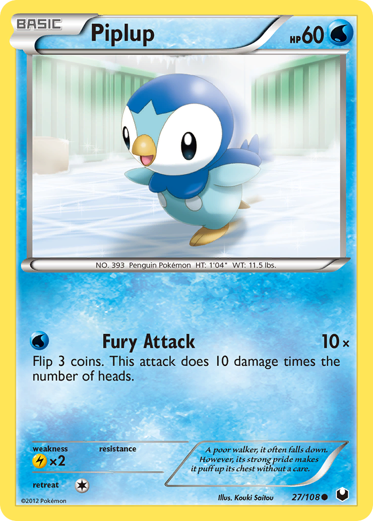 Piplup (27/108) [Black & White: Dark Explorers] | Total Play