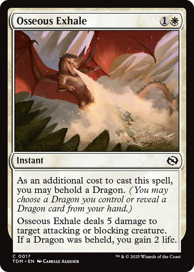 Osseous Exhale [Tarkir: Dragonstorm] | Total Play