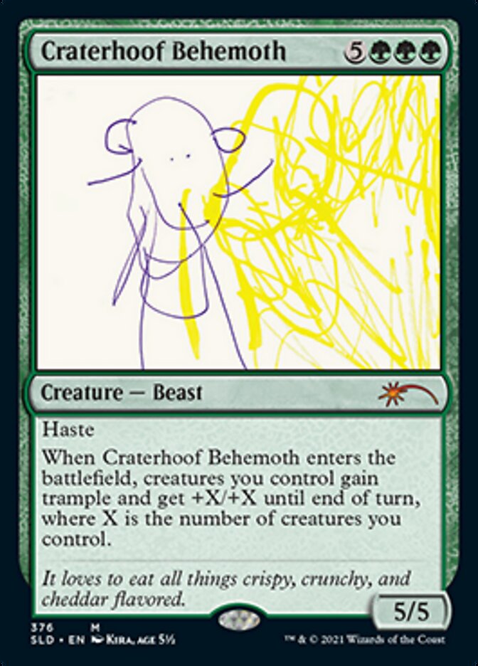 Craterhoof Behemoth (376) [Secret Lair Drop Series] | Total Play