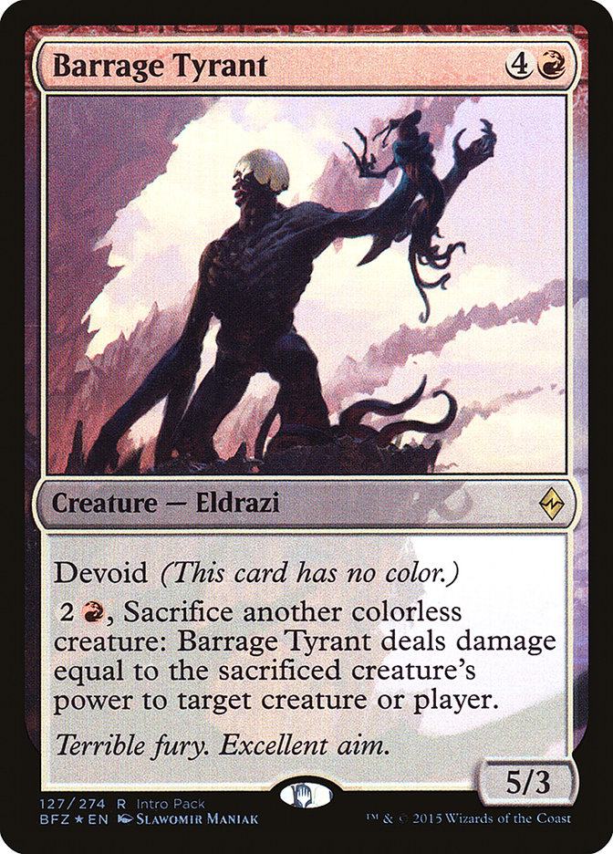 Barrage Tyrant (Intro Pack) [Battle for Zendikar Promos] | Total Play
