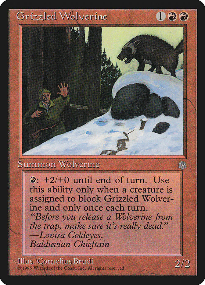 Grizzled Wolverine [Ice Age] | Total Play