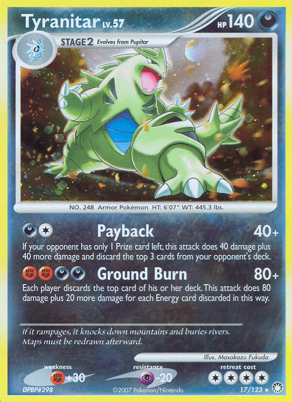 Tyranitar (17/123) [Diamond & Pearl: Mysterious Treasures] | Total Play