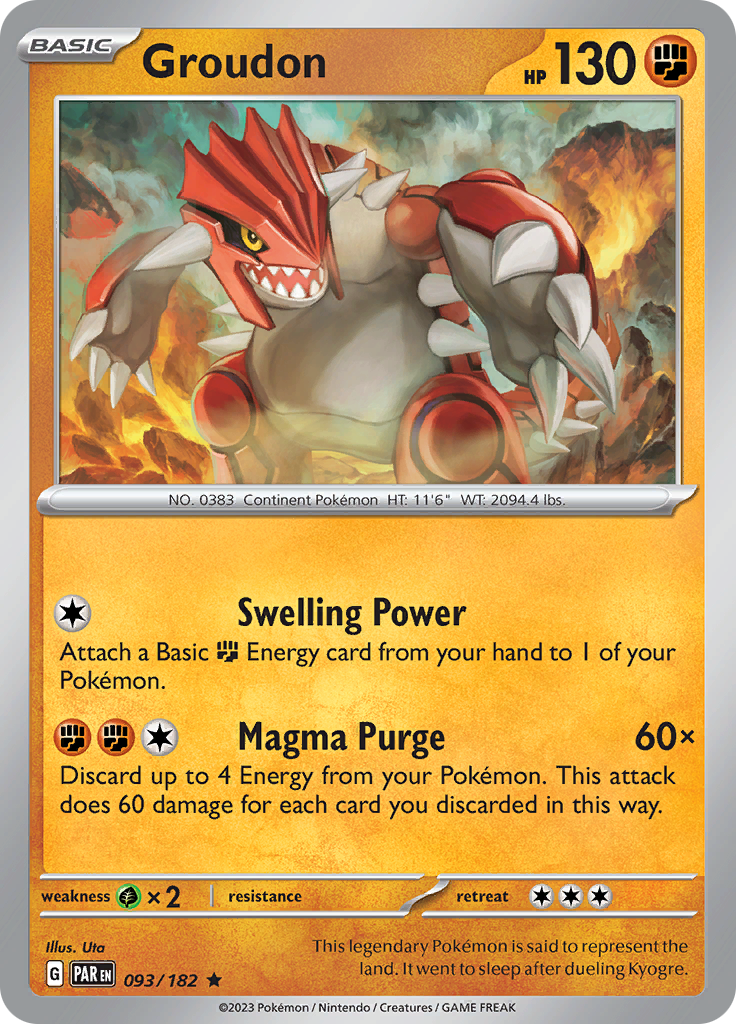 Groudon (093/182) [Scarlet & Violet: Paradox Rift] | Total Play