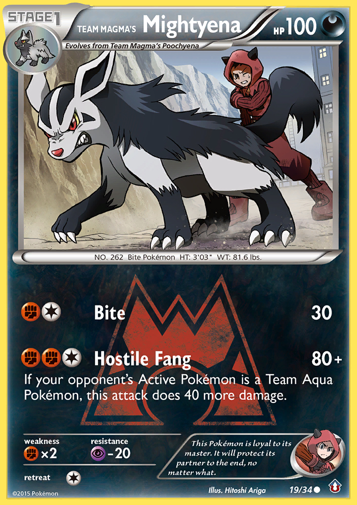 Team Magma's Mightyena (19/34) [XY: Double Crisis] | Total Play