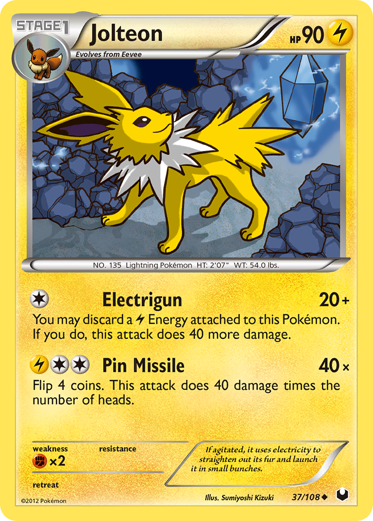 Jolteon (37/108) [Black & White: Dark Explorers] | Total Play
