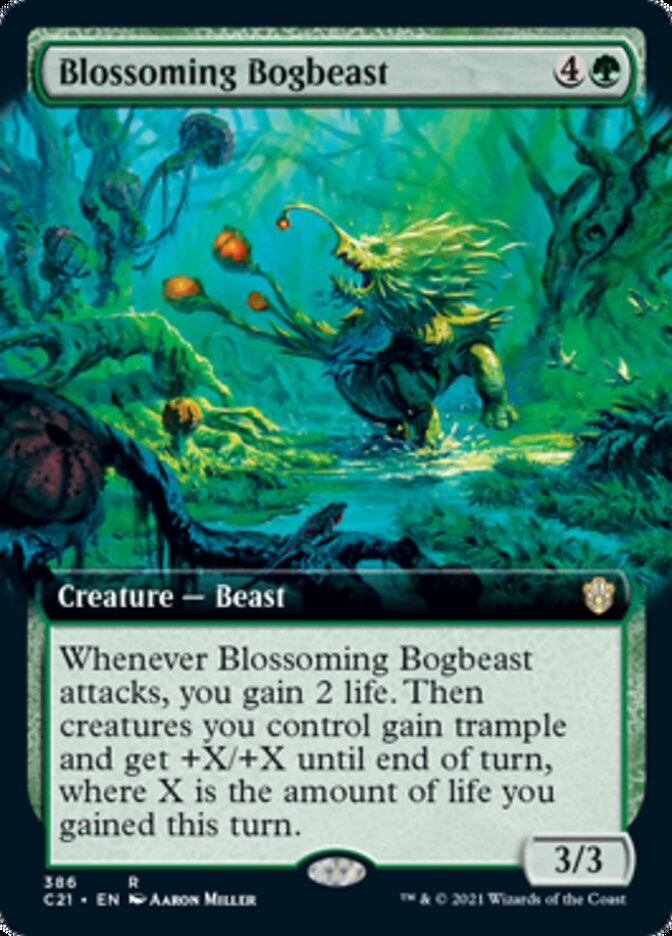 Blossoming Bogbeast (Extended Art) [Commander 2021] | Total Play