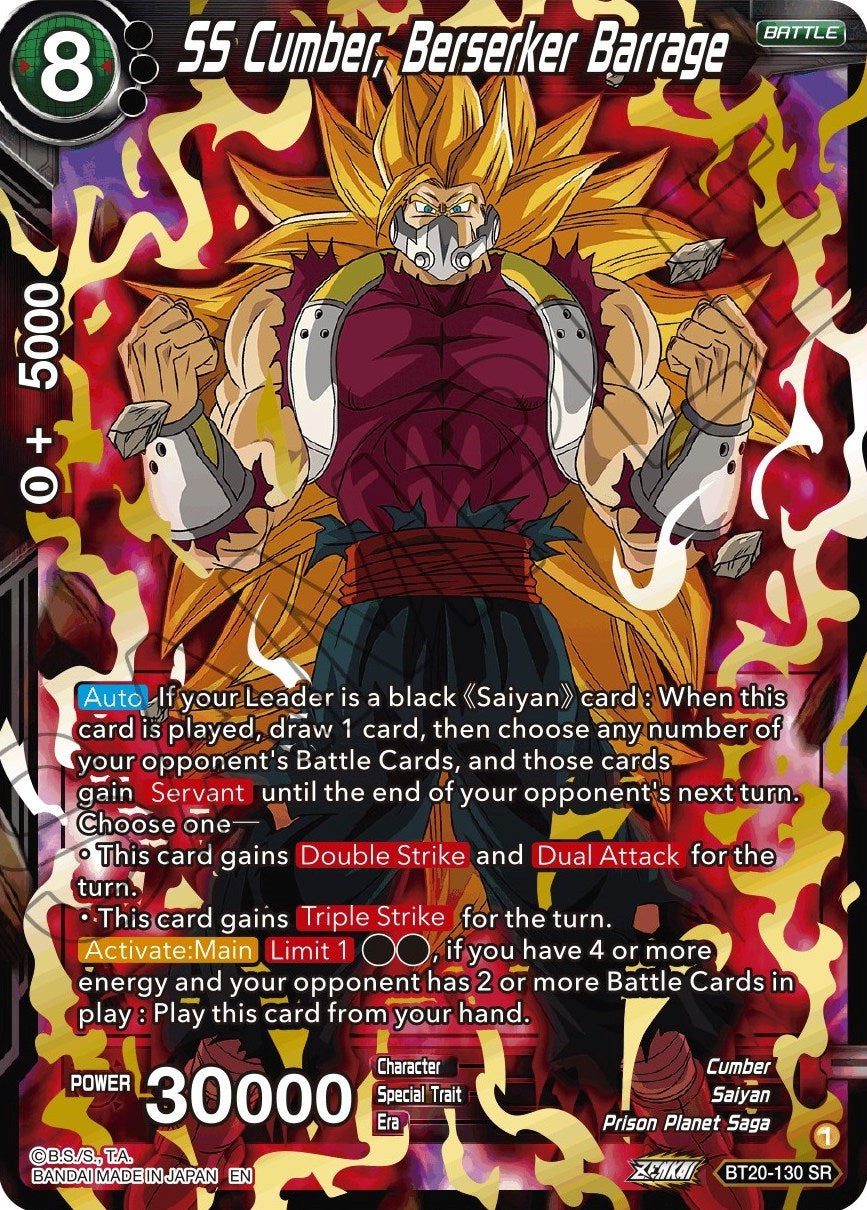 SS Cumber, Berserker Barrage (BT20-130) [Power Absorbed] | Total Play