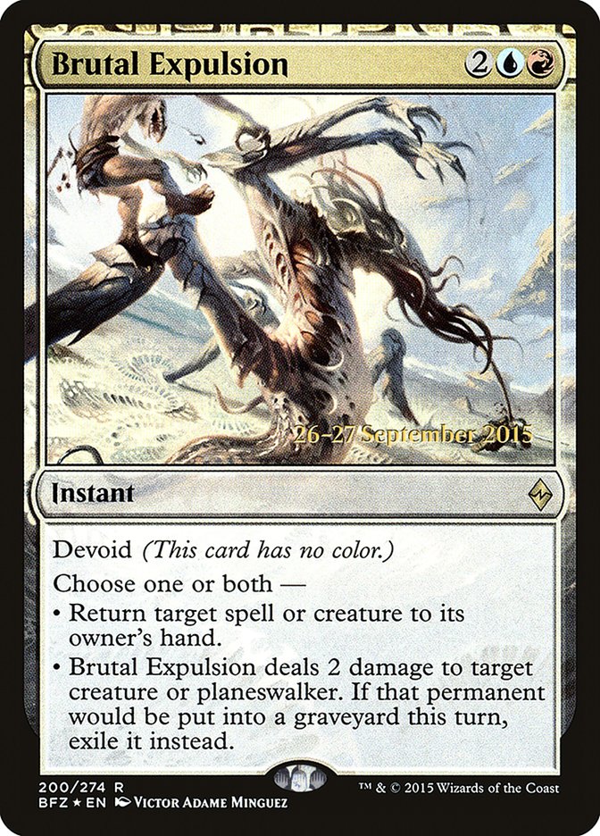 Brutal Expulsion [Battle for Zendikar Prerelease Promos] | Total Play