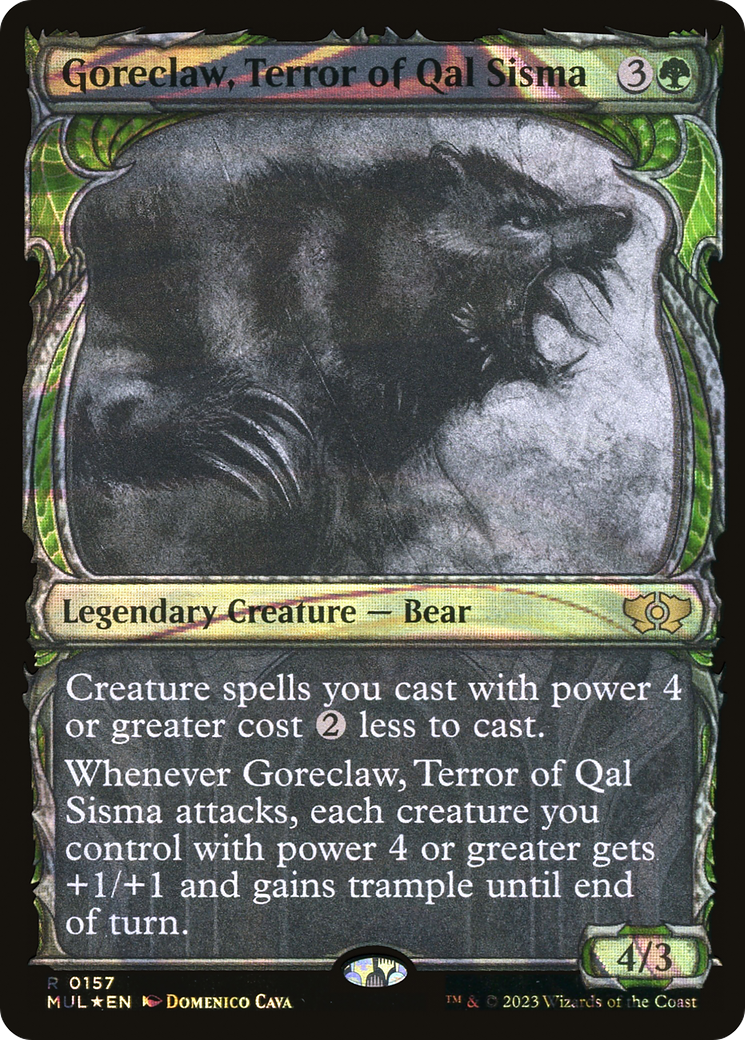Goreclaw, Terror of Qal Sisma (Halo Foil) [Multiverse Legends] | Total Play