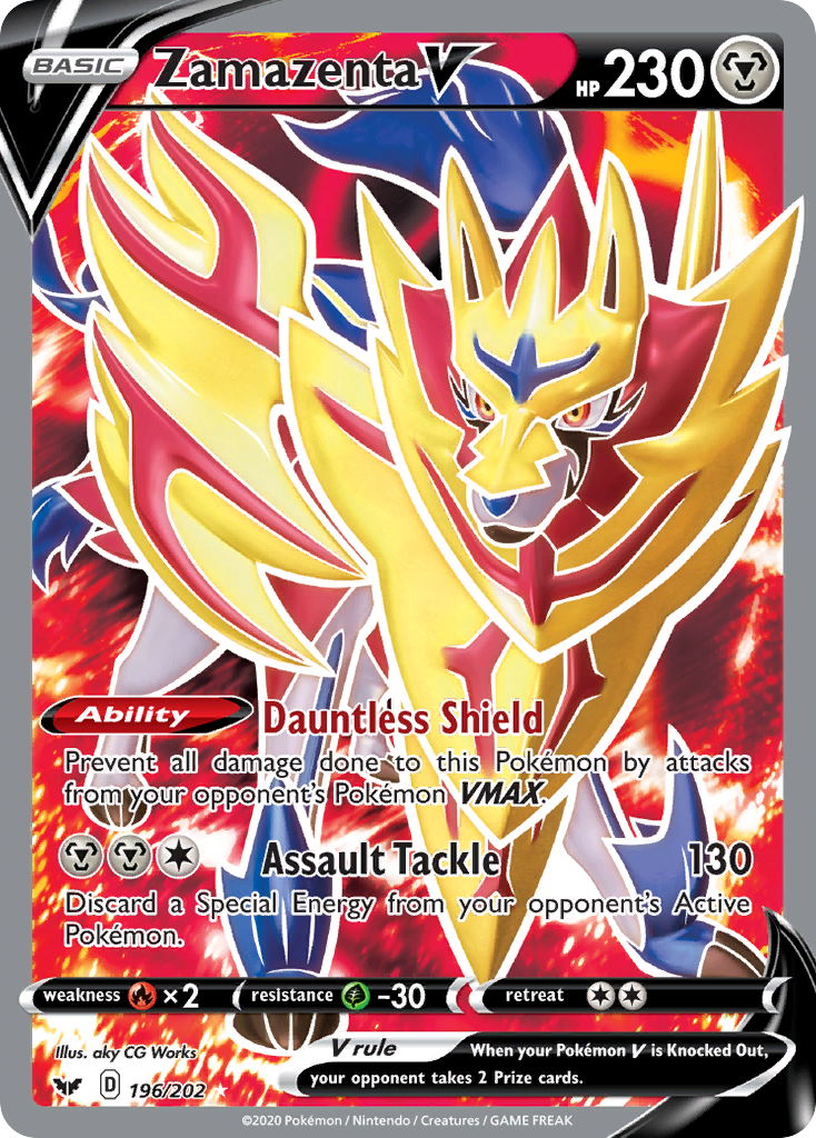 Zamazenta V (196/202) [Sword & Shield: Base Set] | Total Play