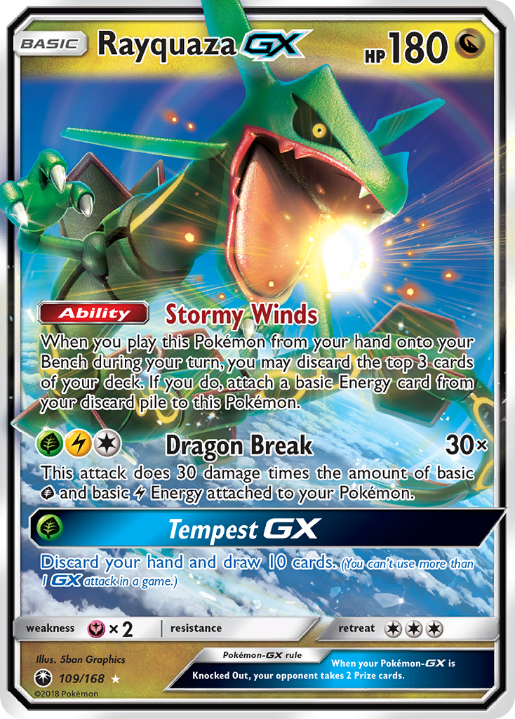 Rayquaza GX (109/168) [Sun & Moon: Celestial Storm] | Total Play