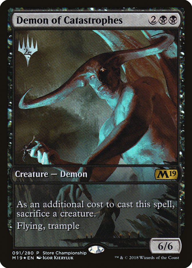 Demon of Catastrophes (Store Championship) (Full Art) [Core Set 2019 Promos] | Total Play