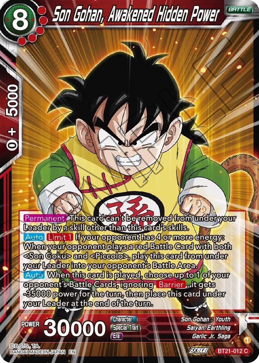 Son Gohan, Awakened Hidden Power (BT21-012) [Wild Resurgence] | Total Play