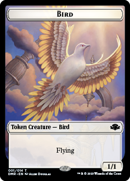 Bird Token [Dominaria Remastered Tokens] | Total Play