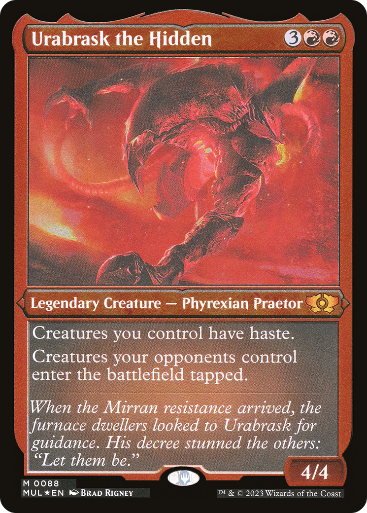 Urabrask the Hidden (Foil Etched) [Multiverse Legends] | Total Play