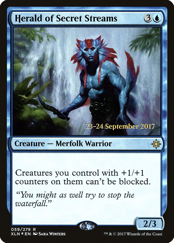 Herald of Secret Streams [Ixalan Prerelease Promos] | Total Play