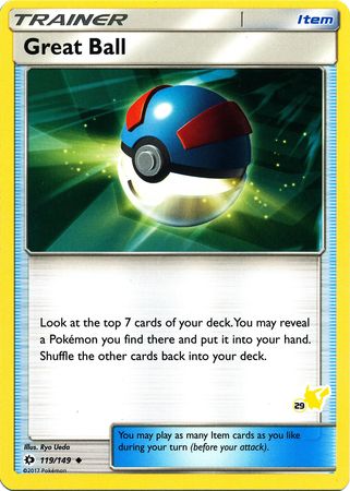 Great Ball (119/149) (Pikachu Stamp #29) [Battle Academy 2020] | Total Play