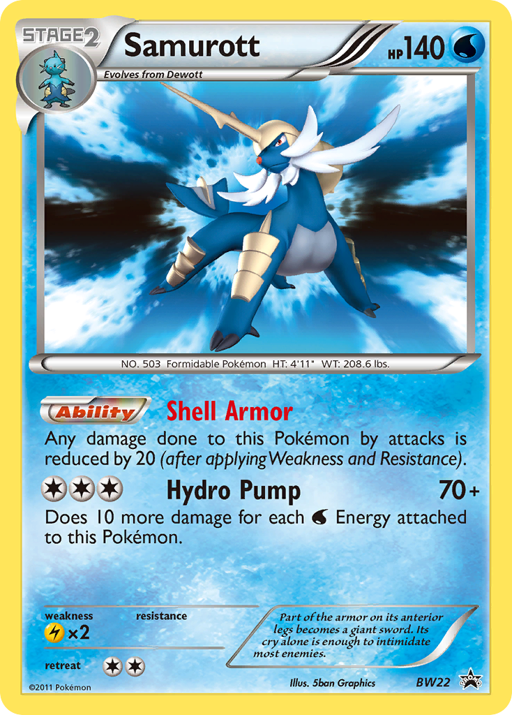 Samurott (BW22) [Black & White: Black Star Promos] | Total Play
