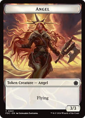 Angel (0001) // Angel (0002) Double-Sided Token [Foundations Commander Tokens] | Total Play