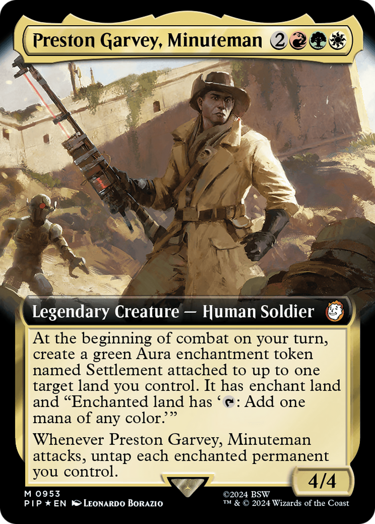 Preston Garvey, Minuteman (Extended Art) (Surge Foil) [Fallout] | Total Play