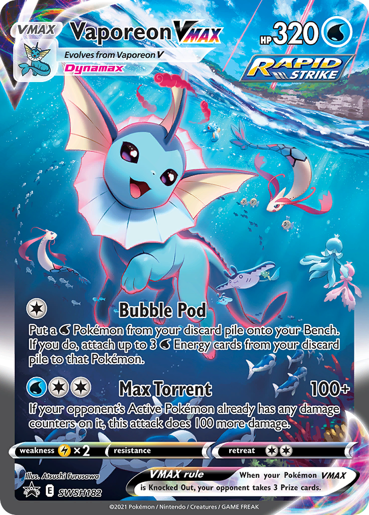 Vaporeon VMAX (SWSH182) (Jumbo Card) [Sword & Shield: Black Star Promos] | Total Play