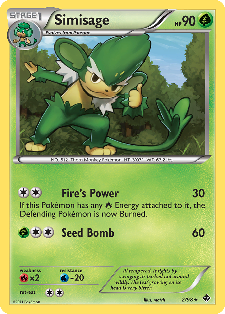 Simisage (2/98) [Black & White: Emerging Powers] | Total Play