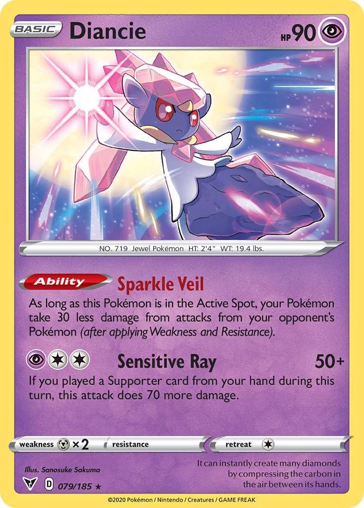 Diancie (079/185) [Sword & Shield: Vivid Voltage] | Total Play
