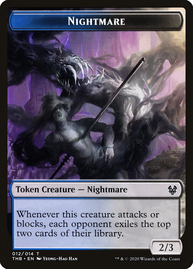Satyr // Nightmare Double-Sided Token [Theros Beyond Death Tokens] | Total Play