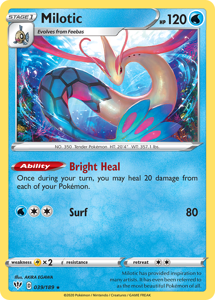 Milotic (039/189) [Sword & Shield: Darkness Ablaze] | Total Play