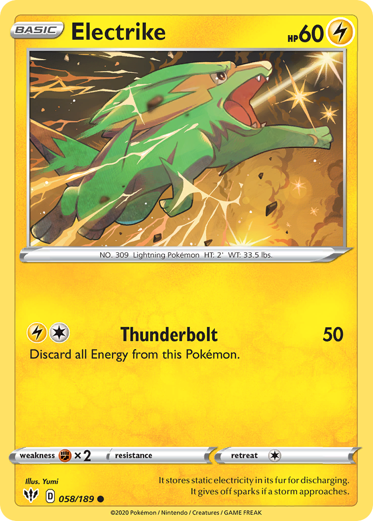 Electrike (058/189) [Sword & Shield: Darkness Ablaze] | Total Play