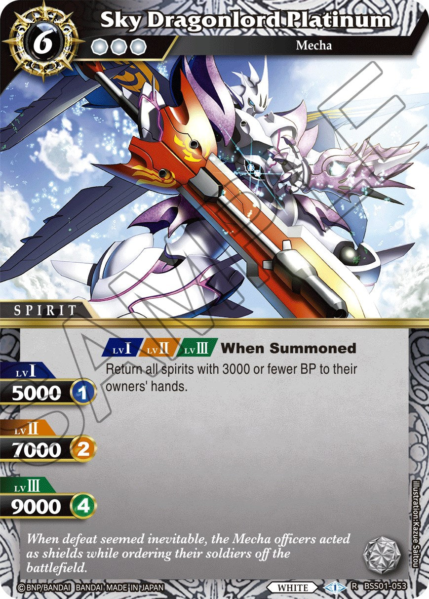 Sky Dragonlord Platinum (BSS01-053) [Dawn of History] | Total Play