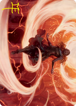 Crackle with Power Art Card (Gold-Stamped Signature) [Strixhaven: School of Mages Art Series] | Total Play
