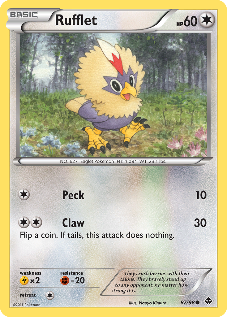 Rufflet (87/98) [Black & White: Emerging Powers] | Total Play