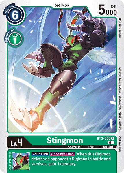 Stingmon [BT3-050] (Winner Pack Double Diamond) [Release Special Booster Promos] | Total Play
