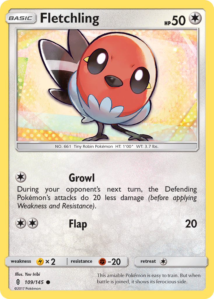 Fletchling (109/145) [Sun & Moon: Guardians Rising] | Total Play