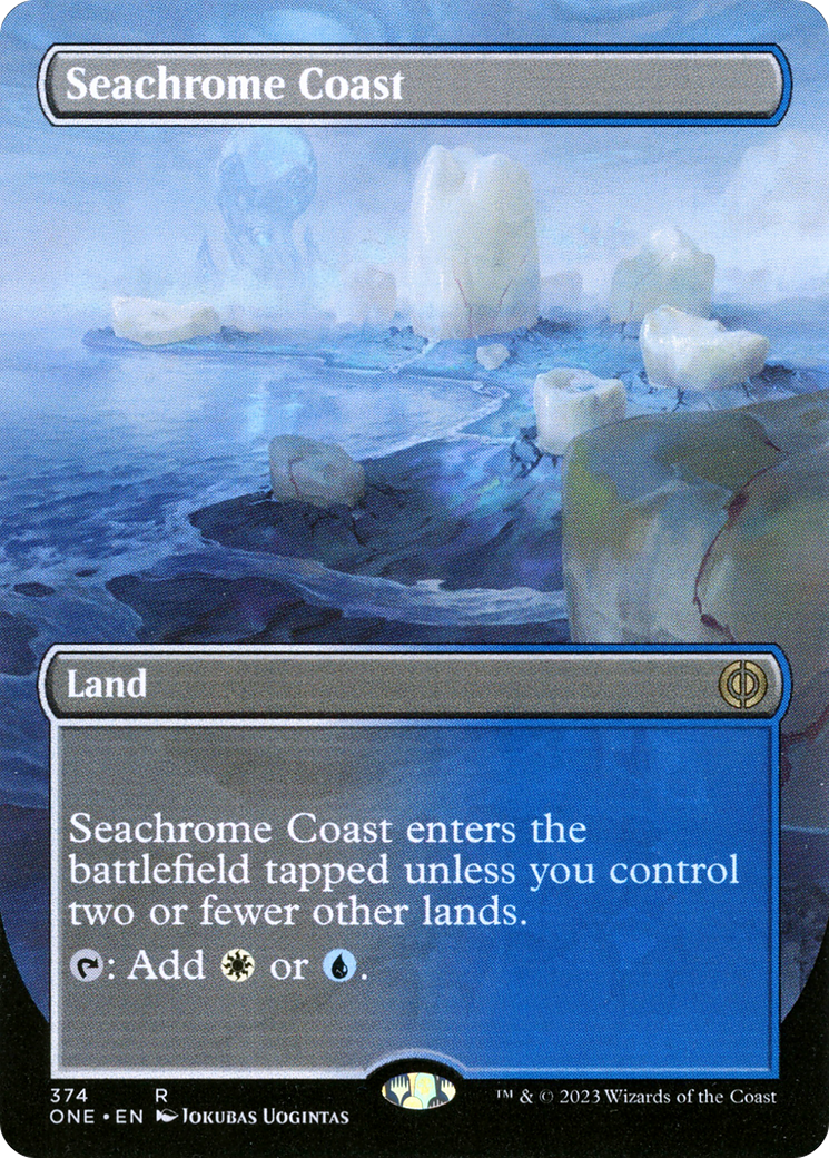 Seachrome Coast (Borderless Alternate Art) [Phyrexia: All Will Be One] | Total Play