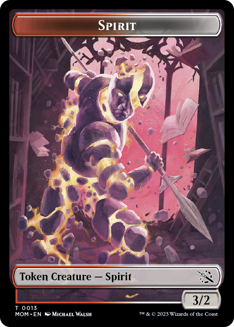 First Mate Ragavan // Spirit (13) Double-Sided Token [March of the Machine Tokens] | Total Play