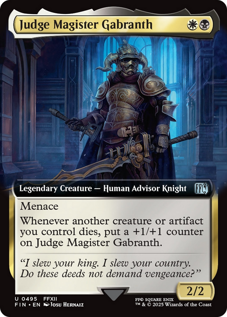Judge Magister Gabranth (Extended Art) [FINAL FANTASY] | Total Play