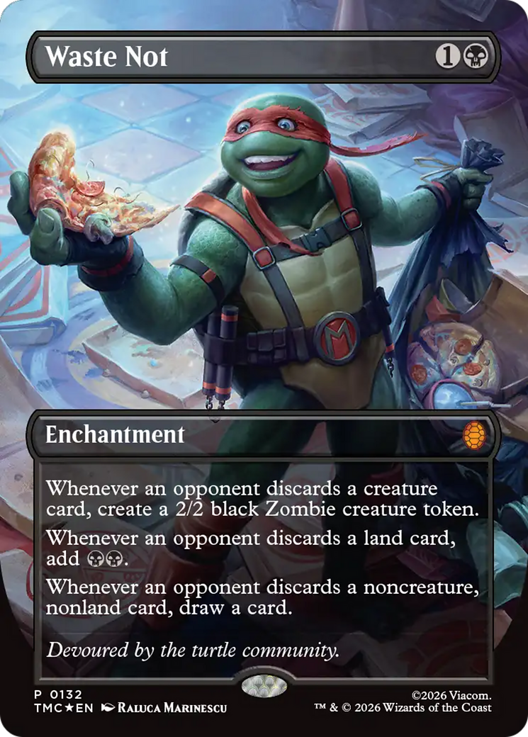 Waste Not (Borderless) [Teenage Mutant Ninja Turtles Promos] | Total Play