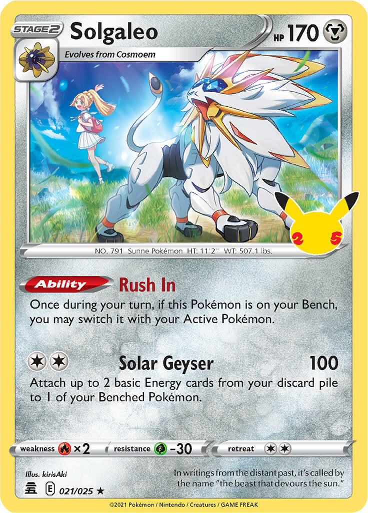 Solgaleo (021/025) [Celebrations: 25th Anniversary] | Total Play