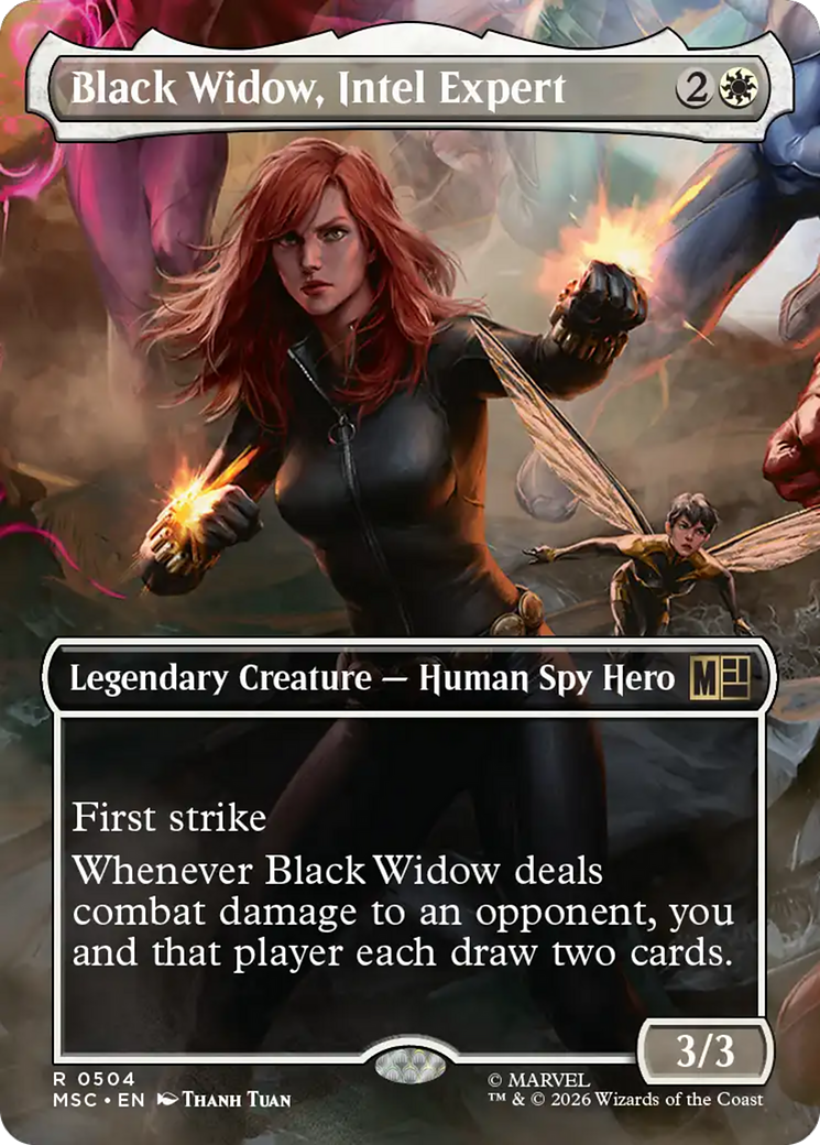 Black Widow, Intel Expert (Borderless) [Marvel Super Heroes Commander] | Total Play