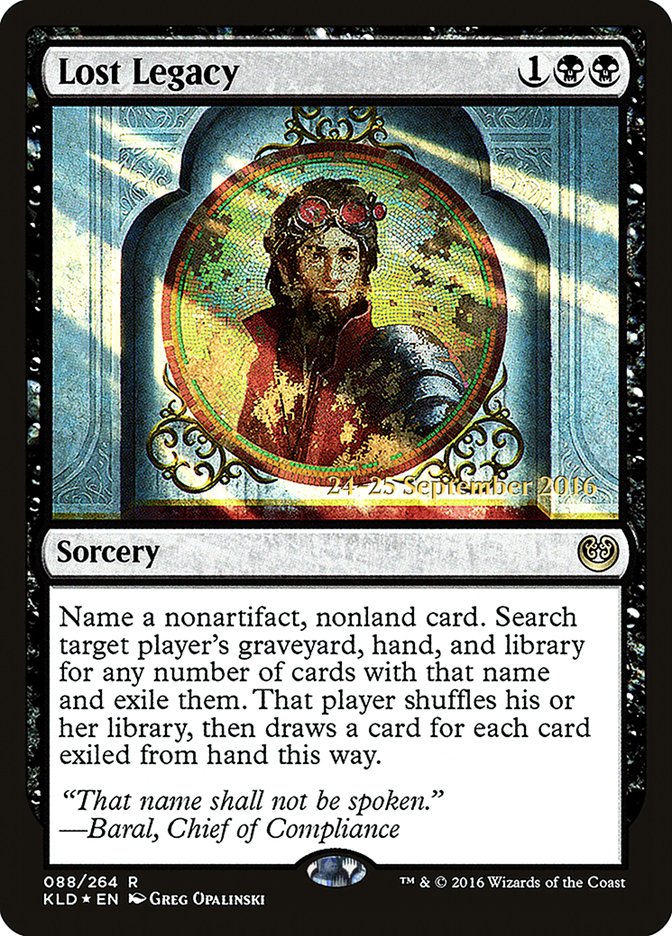 Lost Legacy [Kaladesh Prerelease Promos] | Total Play