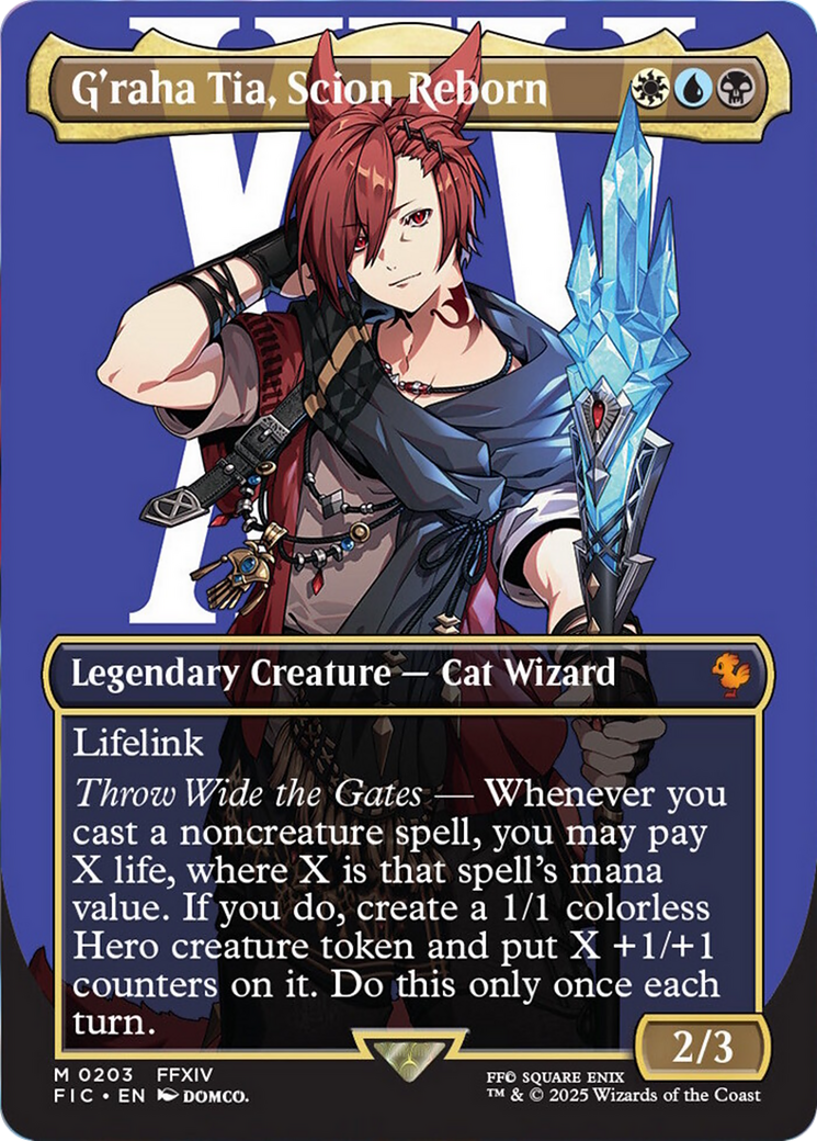 G'raha Tia, Scion Reborn (Borderless) [FINAL FANTASY Commander] | Total Play