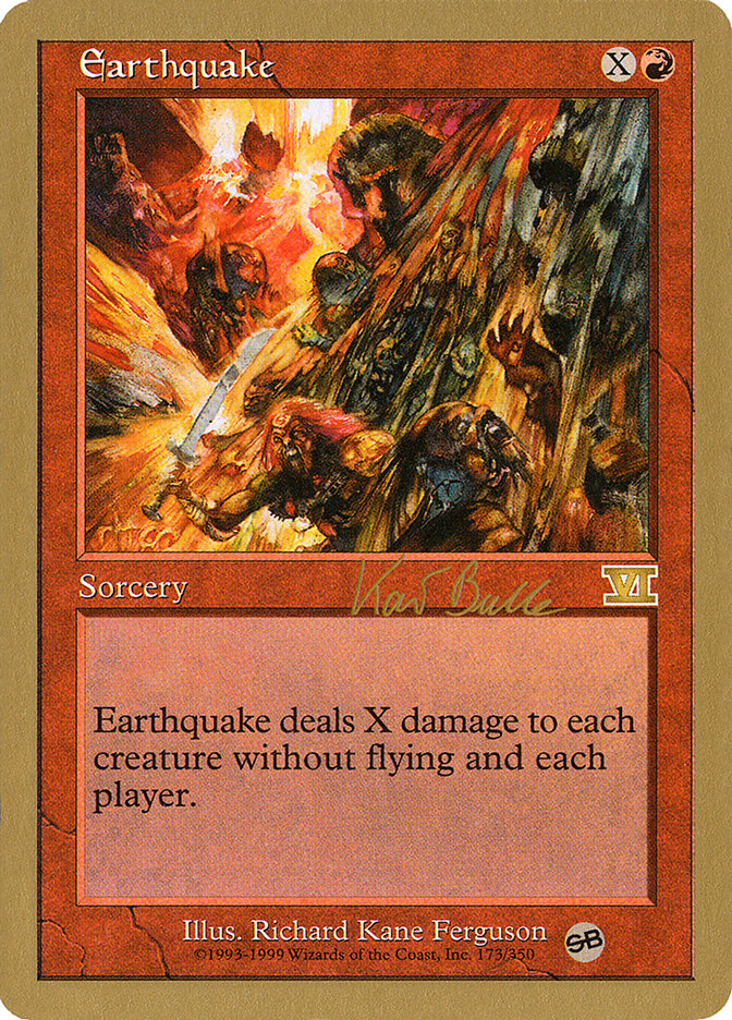 Earthquake (Kai Budde) (SB) [World Championship Decks 1999] | Total Play