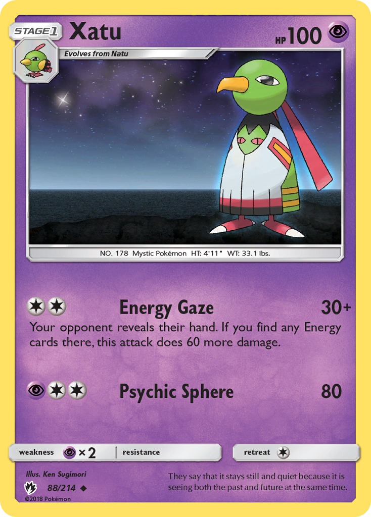 Xatu (88/214) [Sun & Moon: Lost Thunder] | Total Play