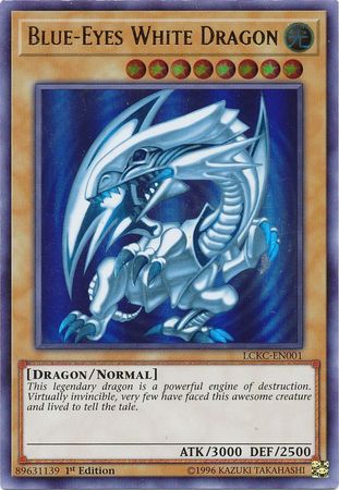 Blue-Eyes White Dragon (Version 2) [LCKC-EN001] Ultra Rare | Total Play