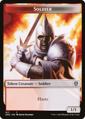 Copy // Soldier Double-Sided Token (Surge Foil) [Marvel Super Heroes Commander Tokens] | Total Play